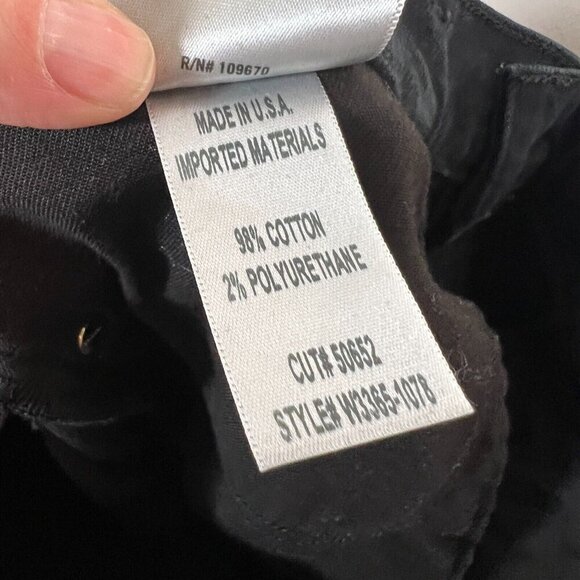 Goldsign Boot Cut Jeans Womens Size 30 Black High Rise High Waist Minimal - Picture 12 of 12